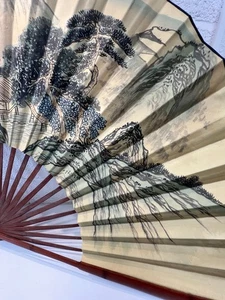 Vintage, Japanese Extra Large Fan - Picture 1 of 12