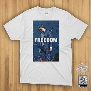 Charlie Kirk FREEDOM Remembrance T-Shirt - Picture 1 of 14