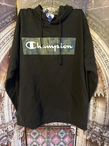 Champion Hoodie Pullover Camouflage Schwarz Sweatshirt XL 1X.     C131 - Bild 1 von 5