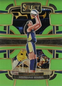 PANINI 2024 WNBA SELECT STEPHANIE SOARES #7 51/75 CONCOURSE NEON GREEN PRIZM - Picture 1 of 2