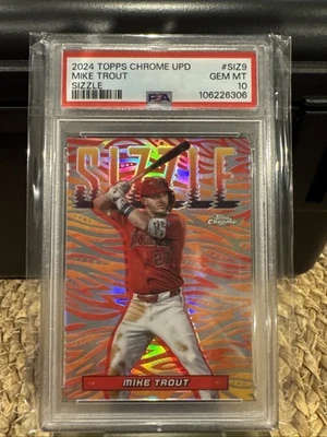 2024 Topps Chrome Update Series - Sizzle Mike Trout #SIZ-9 - Image 1 of 2