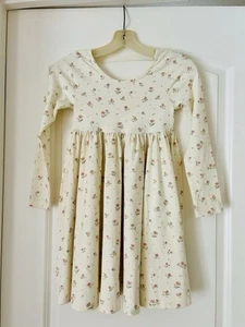 Jamie Kay Girls Organic Cotton Floral Long Sleeve Dress NWT 8Y - Picture 1 of 5
