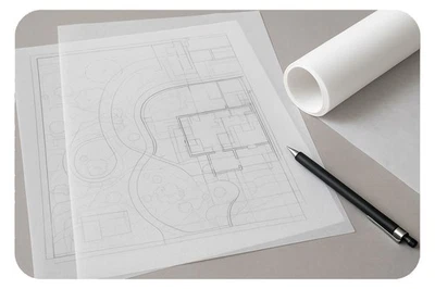 Papel de Calco Natural Calidad 90g/m² A1 x 125 Hojas Foto 1 de 3