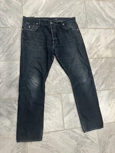 G Star Raw Denim Mens Dark Denim Jeans Size 38Wx32L Morris Tapered - Picture 1 of 10