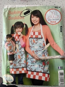 McCall Baking Buddies apron pattern K234 by ellie mae designs w/doll apron - Picture 1 of 2