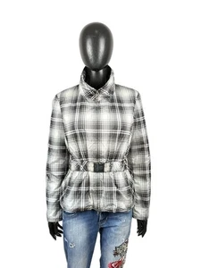 Love Moschino Jacke Daunenjacke mit Reißverschluss und Karomuster Gr. 44 - Bild 1 von 12