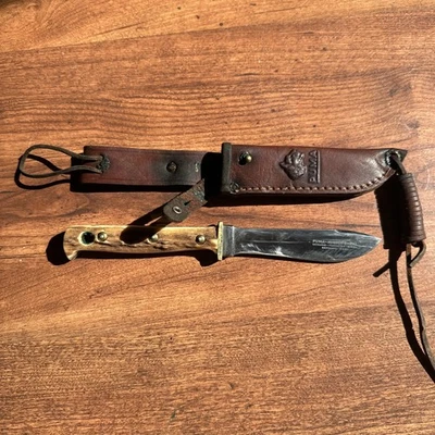 Rare Vintage Puma 6397 Hunters Pal Knife Pumaster Steel w/ sheath Pre-64 German - Image 1 of 4