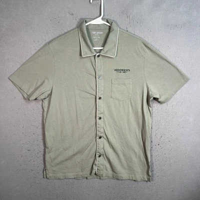 Camisa Jersey Masculina Premium Todd Snyder Hendricks Gin Tamanho Grande Algodão EUA - Imagem 1 de 4