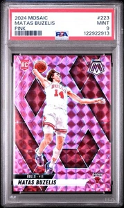 2024-25 Panini Mosaic Mosaic Pink #223 Matas Buzelis RC Rookie 171/175 PSA 9 - Bild 1 von 3