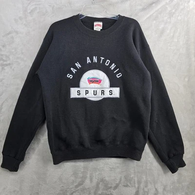 Sudadera De Colección Nutmeg Mills San Antonio Spurs Cuello Redondo Para Hombre Grande Negra Foto 1 de 4