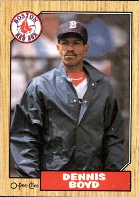 1987 O-Pee-Chee #285 Dennis Boyd Oil Can BOSTON RED SOX OPC English French - Image 1 of 2