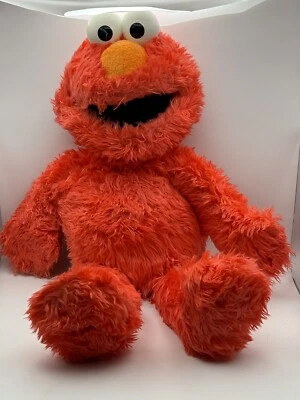 Build A Bear Workshop 芝麻街 Elmo 20 英寸毛绒带 Tush 标签 BABW 2017 — 第 1/4 张图片