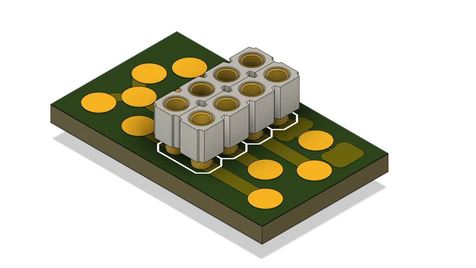DCC MFX NEM652 8 Pin Buchse Adapter Breakout Platine - Bild 1 von 3