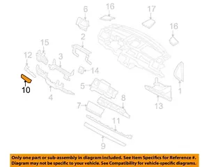 FORD OEM 10-12 MKS Instrument Panel Components-Trim Molding AA5Z5404389BA - Picture 1 of 2