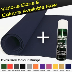 ACOUSTIC CARPET SUB WOOFER CLOTH SHELF BOX VAN CAR CAMPER CARPET FELT + GLUE C10 - Picture 1 of 1