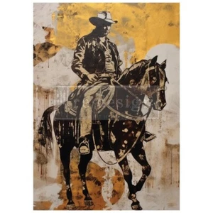 Cowboy Cavalry | Redesign With Prima | A1 Fiber Decoupage Paper - Picture 1 of 2
