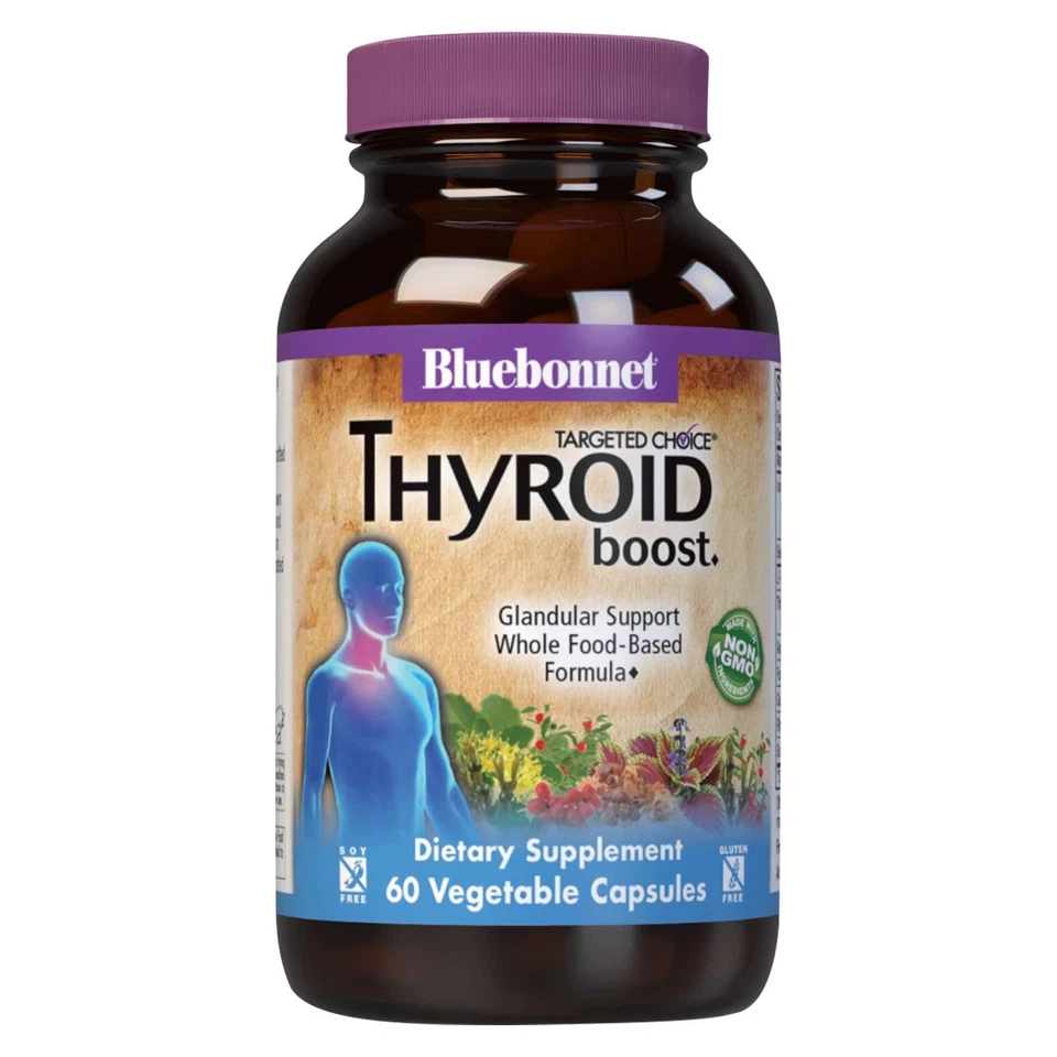 Bluebonnet Targeted Choice Thyroid Boost 60 Veg Capsules - Image 1 of 4