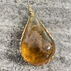 Pendentif bijoux vrai scorpion en faux ambre seulement besoin chaîne