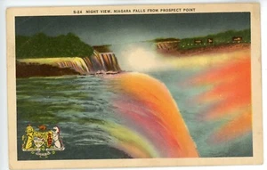 Vintage Postcard Night View Niagara Falls Prospect Point S-24 Unposted - Picture 1 of 2