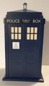 DOCTOR WHO TARDIS Police Telephone Box Cookie Jar Lights and Sounds 2004 Tested - Picture 1 of 11