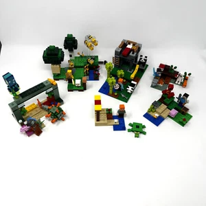 6 LEGO Minecraft Sets Lot w/ Manuals – Incomplete but Play-Ready, No Boxes - Picture 1 of 23