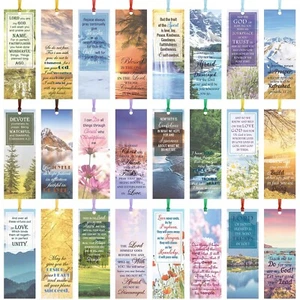 120 Pcs Bible Verse Inspirational Bookmarks Scripture Christian Motivational ... - Picture 1 of 7