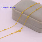 18K Gold Color Necklace For WomenJewelry Gift Charm Snake Bone Water Wave Chai g