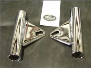Norton Commando Chrome Headlight Brackets 1969-1975 - Picture 1 of 1