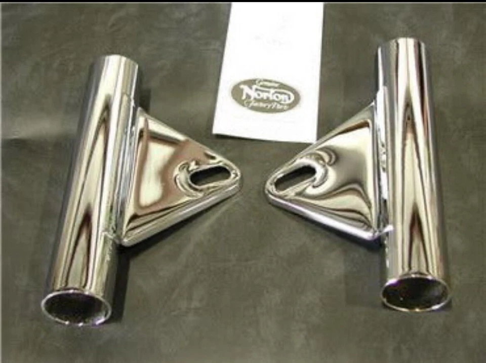 Soportes de faros cromados Norton Commando 1969-1975 Foto 1 de 1