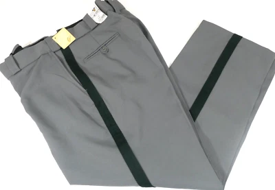 FLYING CROSS 3900 MENS 40x30 COMMAND Pants GRAY W/ SPRUCE GREEN STRIPE COLLIER - Image 1 of 3