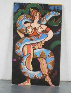 1976 Mail-A-Riddle 3" x 5" Post Card " When is a lady like a snake?" - Picture 1 of 2