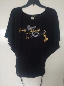Baby Phat Womens Vintage Black Top Size Small Used - Picture 1 of 10