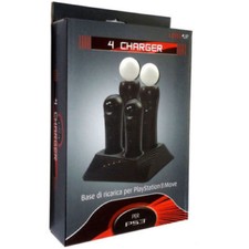 Quad Docking Ladestation Für PLAYSTATION 3 PS3 Move Fernbedienungen Ladegerät