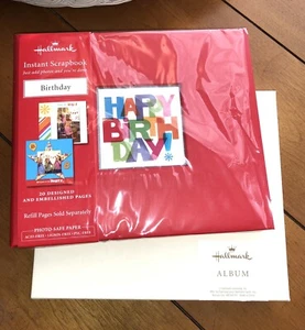 Hallmark Happy Birthday Instant Scrapbook 20 Designed Pages Stickers Memory Gift - Picture 1 of 19