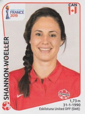 PANINI FUßBALL FRAUEN WM 2019 FRANKREICH Panini Sticker Women's World Cup 2019 No. 336 Shannon Woeller CAN Canada Image