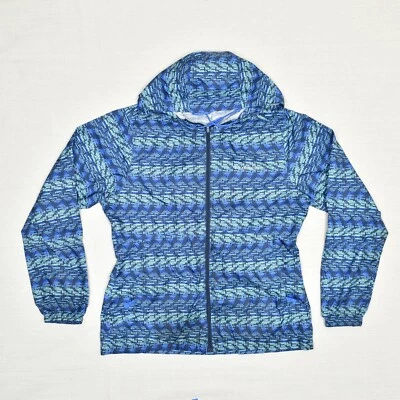 Cortavientos Columbia Mujer Cremallera Completa Geométrico Poliéster Azul Talla M Foto 1 de 4