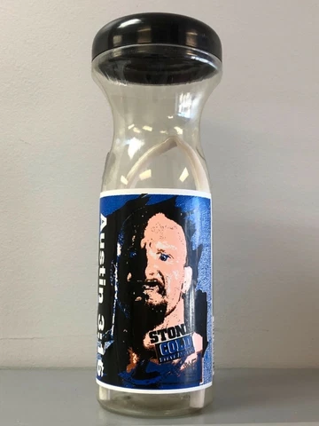 WWE WWF Stone Cold Steve Austin 3:16 1998 Vintage Water Bottle Straw Wrestling Cover