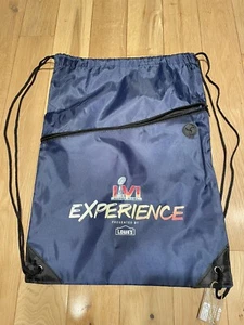 New NFL Football Superbowl Experience LVI Backsack Backpack 17”x 13" bag - Picture 1 of 3