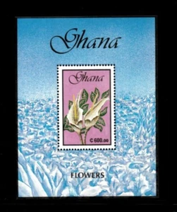 Ghana 1991 - Flowers - Souvenir Stamp Sheet - Scott #1284 - MNH - Picture 1 of 1