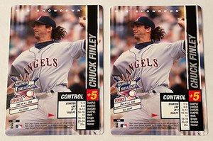 (2) 2002 MLB Showdown Pennant Run Chuck Finley Super Season #96 RARE