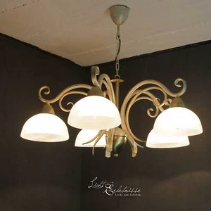 Lampadario shabby chic 5x E27 Ø74cm in shabby sospensione lampada soffitto cucina - Foto 1 di 8