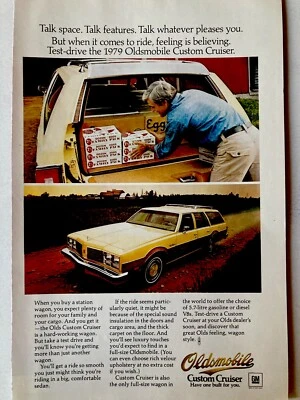 1979 Oldsmobile Custom Cruiser Station Wagon Print Ad - Image 1 of 2