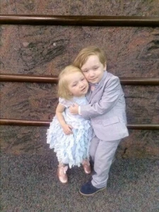 JANIE AND JACK Baby Mädchen 12-18 Monate babyblau Rüschen Kleid für besondere Anlässe - Bild 1 von 10