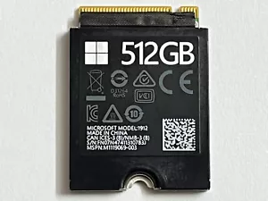 Microsoft Surface Laptop Pro X Model 1912 SSD 512GB NVMe M.2 2230 PCIe 3 x4 SSD - Picture 1 of 6