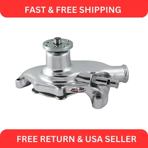 Tuff Stuff 1394ND 71-82 SBC Corvette Water Pump, Aluminum, Chrome - Picture 1 of 3
