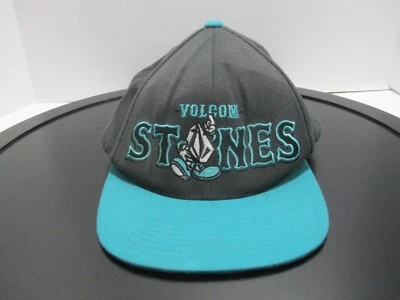 Volcom Stones Mens Hat Gray Blue Flat Bill Snap Back Wool Adjustable Acrylic - Image 1 of 4