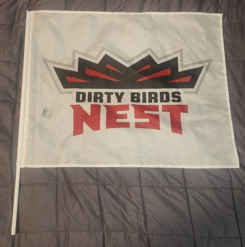 Atlanta Falcons NFL DIRTY BIRDS NEST Hand Flag 2' X 22" Fans Section ONLY RARE Cover