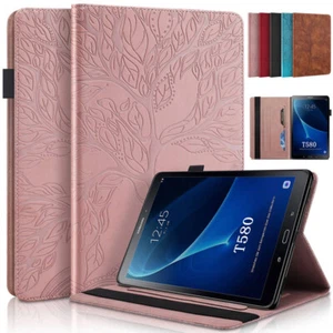 For Samsung Galaxy Tab A/A6 10.1 SM-T580 Tablet Flip PU Leather Stand Case Cover - Picture 1 of 43