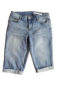 DKNY Mid Rise Cuffed Capri /Long Bermuda Jeans Sz 10 X14" - Picture 1 of 3