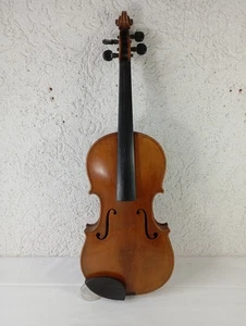full size sächsische Manufaktur  Geige Violine & bow , Klingenthal Sa. um 1920 - Bild 1 von 14